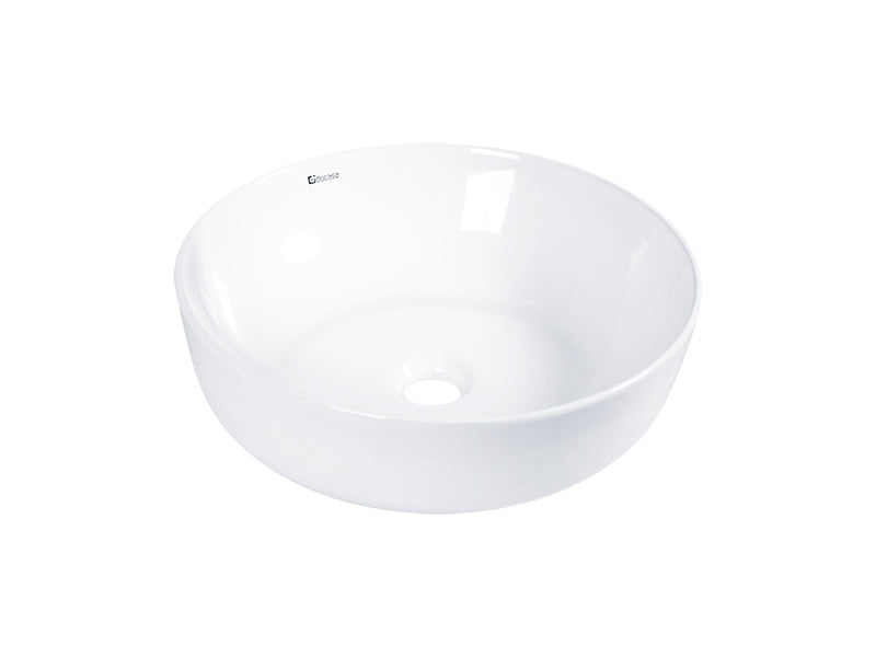 DOCASA White Round Counter Top Wash Basin