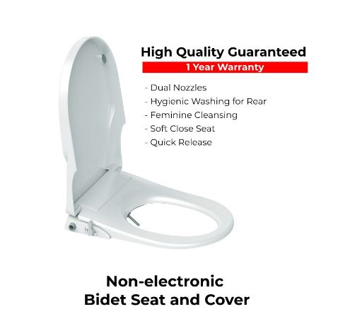 Non-electric Bidet Seat D-Shape