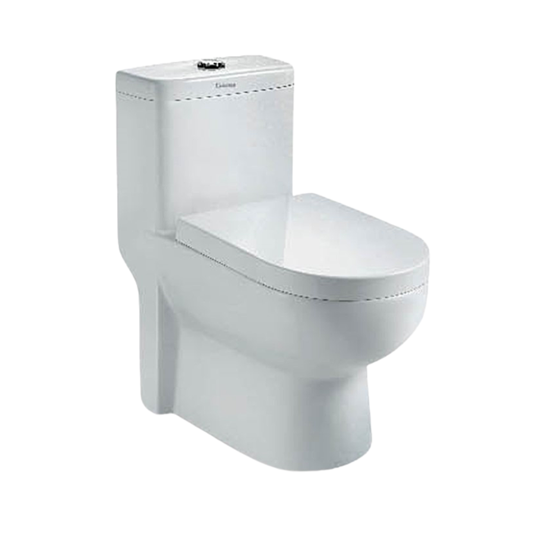 DOCASA One Piece Washdown Water Closet come with Dual Flush