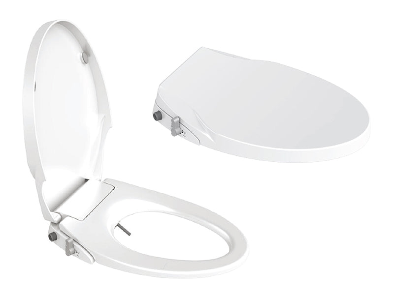 DOCASA White Round Manual Bidet Seat and Cover