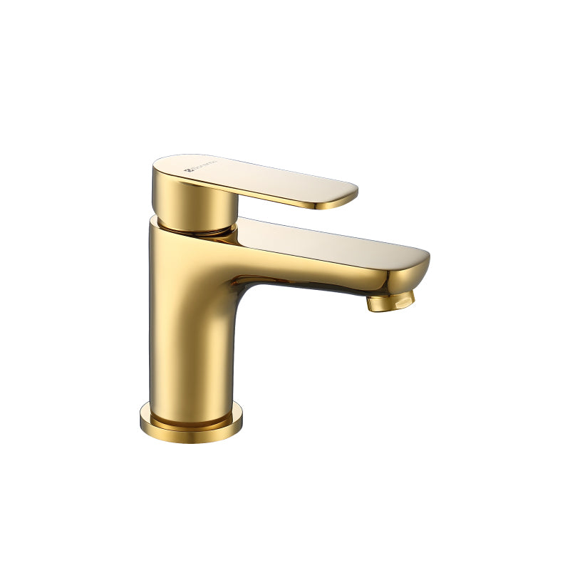 SORENTO 130mm Modern Gold Brushed Brass Basin Mono Mixer Tap