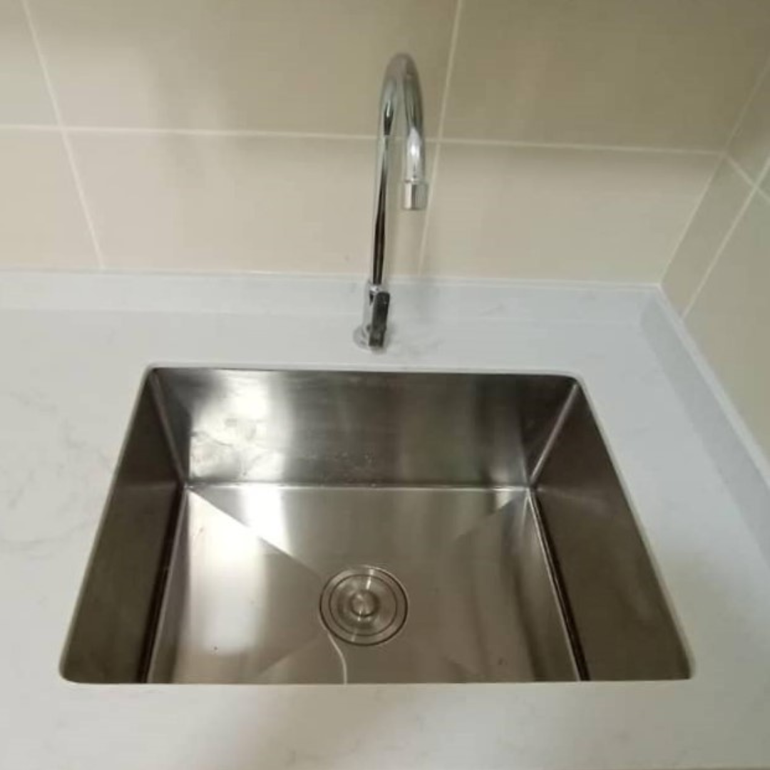 ARTE 600mm Stainless Steel Silver Nano Handmade Sink - Single Bowl